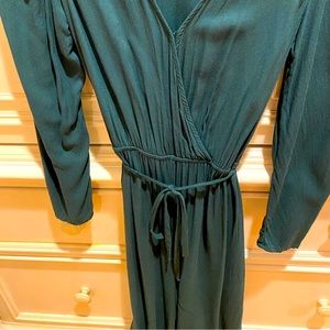 Emerald Green Long Sleeve Jumpsuit/Romper.
